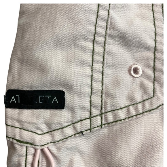 ATHLETA Pink Cargo Bermuda‎ Shorts Drawstring Waist Outdoor Wear - Size 10 - Picture 5 of 5